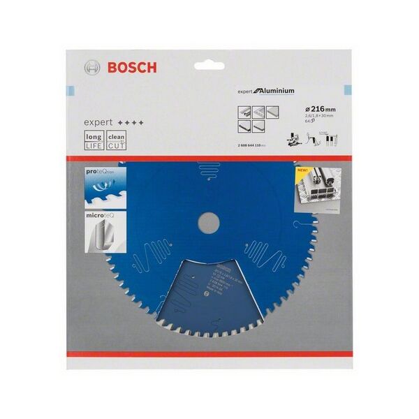 Bosch Tarcza pilarska Expert for Aluminium 216 x 30mm 64 zęby (2608644110)