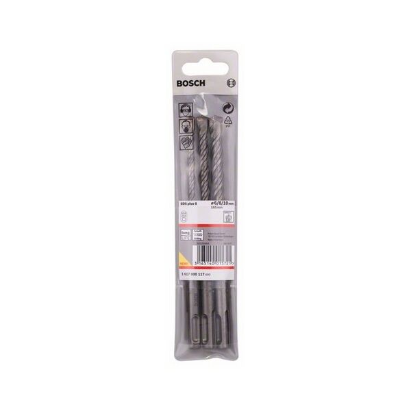 Wiertło Bosch do betonu SDS+ 6 10 8mm zestaw (1617000117)