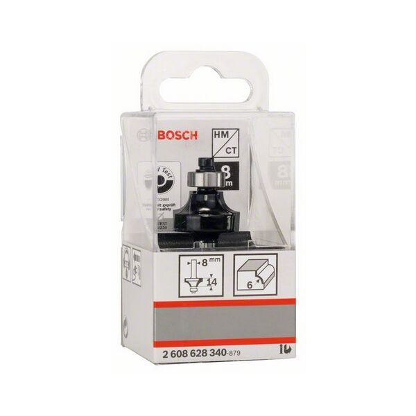 Bosch Frez zaokrąglający R 6 x 14mm HM (2608628340)