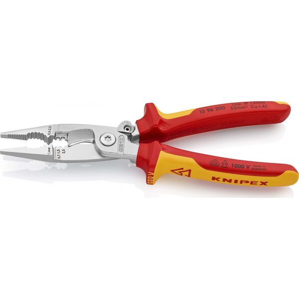 Knipex Szczypce do prac elektroinstalacyjnych 6w1 200mm 1000V VDE (13 96 200)