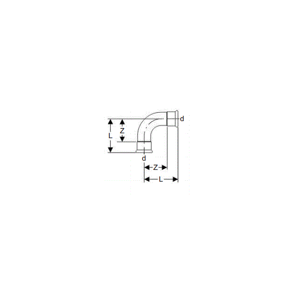 Geberit Kolano 90° C-STAHL 35mm (23106)