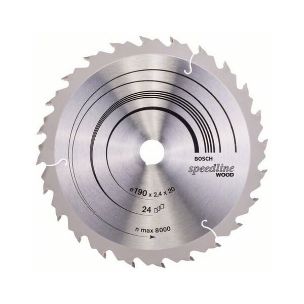 Bosch Tarcza pilarska SPEEDLINE WOOD 190x2,4x20mm 24Z 2 608 640 799