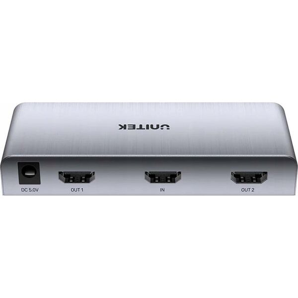 Unitek Unitek Rozgałęźnik sygnału HDMI 1 IN-2 OUT 4K