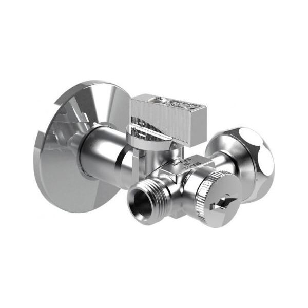 Arco Zawór kątowy Dual z ﬁltrem bez nakrętki antykamienny 1/2"x3/8"x3/4"  (DUAL29)