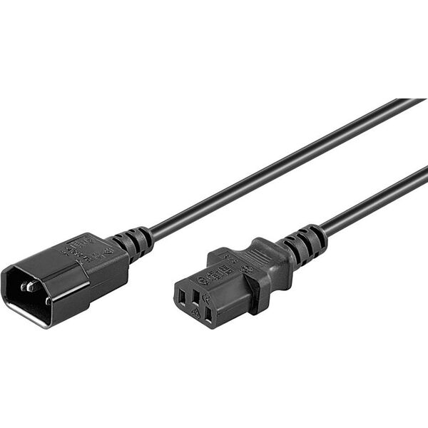 Kabel zasilający Goobay Kabel przedłużający IEC C14 - IEC C13 3m (95287)