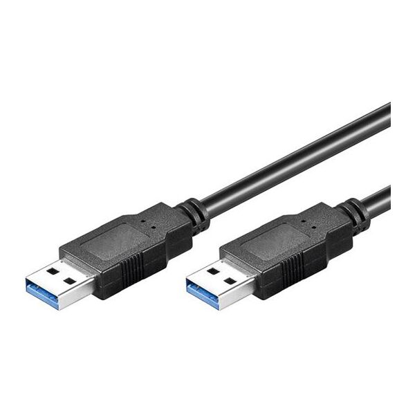 Kabel USB Goobay USB-A - USB-A 3 m Czarny (93929)