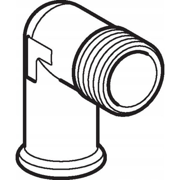 Geberit Mapress C-Stahl - Kolano przejciowe 90° z gw.zewn. d15-R 1/2 [20] - 21613