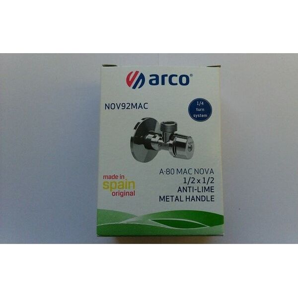 Arco Zawór kątowy Nov Mac antykamienny 1/2"x1/2"  (NOV92MAC)