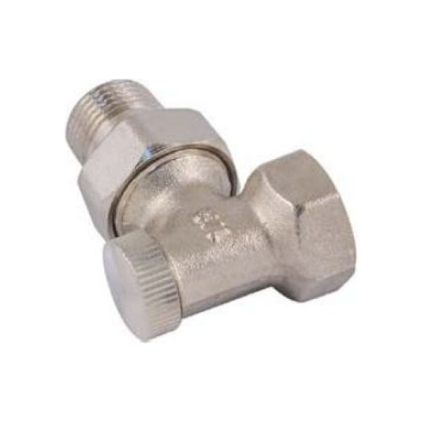 Schlosser Zawór powrotny grzejnikowy kątowy 1/2" x 15mm do wlutowania (601300012)