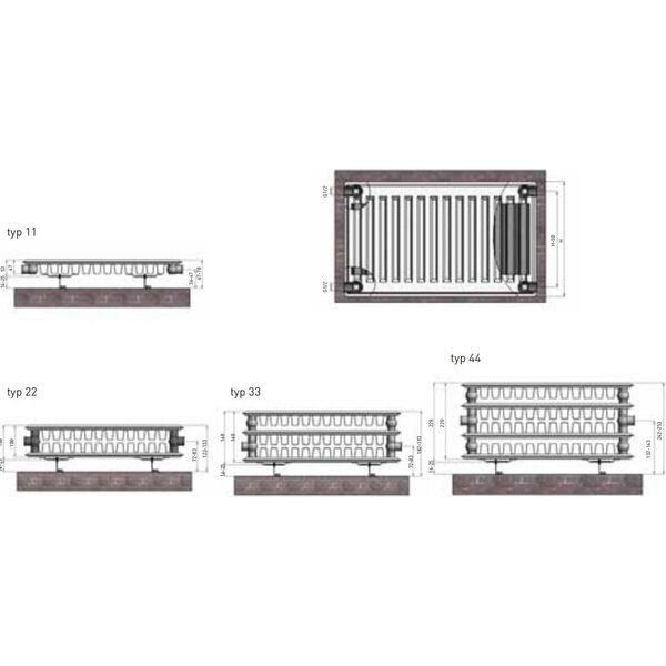 Termo Teknik Grzejnik Termolux Classic Typ 22 400 x 800mm 777W