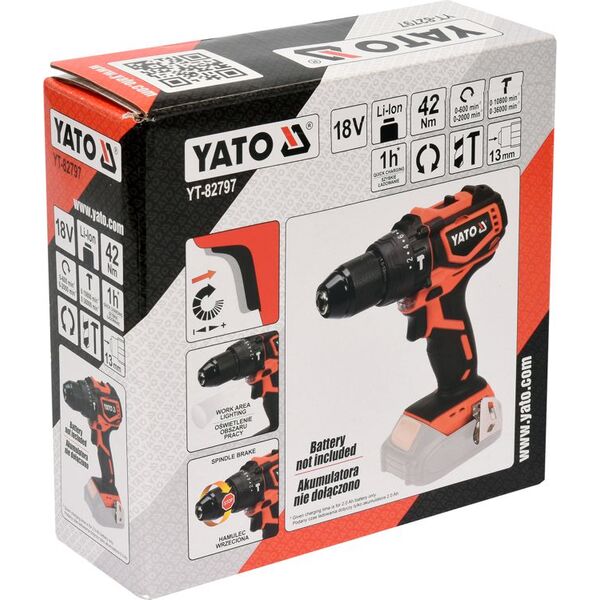 Wiertarko-wkrętarka Yato YT-82797 18 V