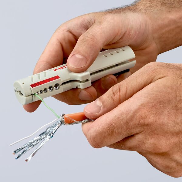 Knipex Narzędzie do zdejmowania izolacji dla kabli danych 125mm (1665125SB)