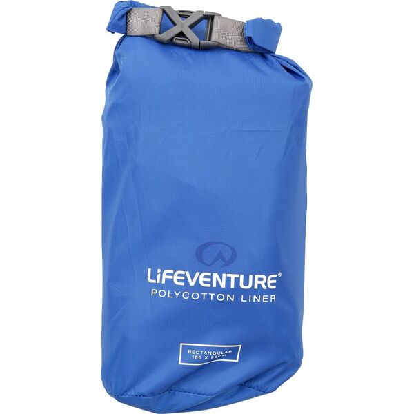 Lifeventure Lifeventure Polycotton Sleeping Bag Liner Rectangular Navy (LM65520)
