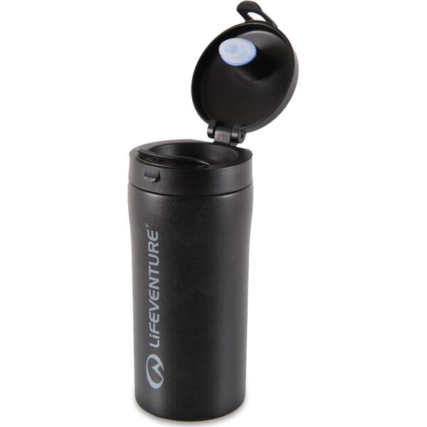 Lifeventure Szczelny Kubek Termiczny FlipTop Thermal Mug Matt Black (LM76120)