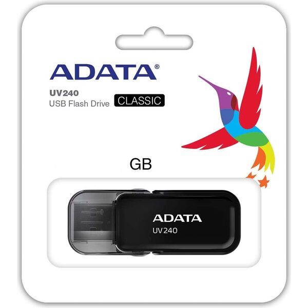 Pendrive ADATA UV240, 64 GB  (AUV240-64G-RBK)