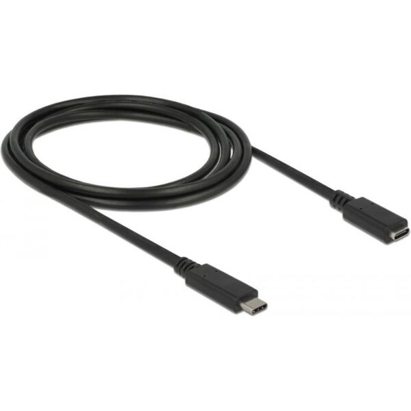 Kabel USB Delock USB-C - USB-C 2 m Czarny (85542)