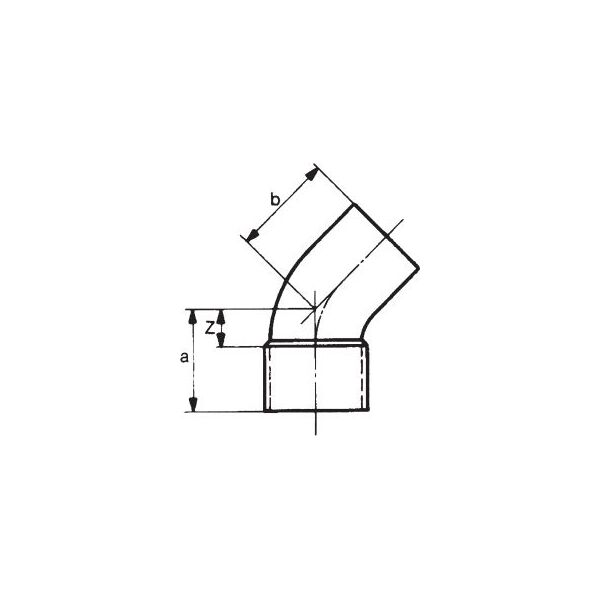 Conex Łącznik miedziany łuk 45° serii 5000 28mm (5040028000000)