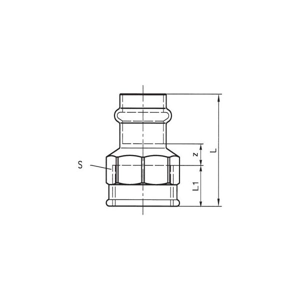 Conex Mufa przejściowa serii B Press GW 28mm x 3/4" (P4270G02806000)