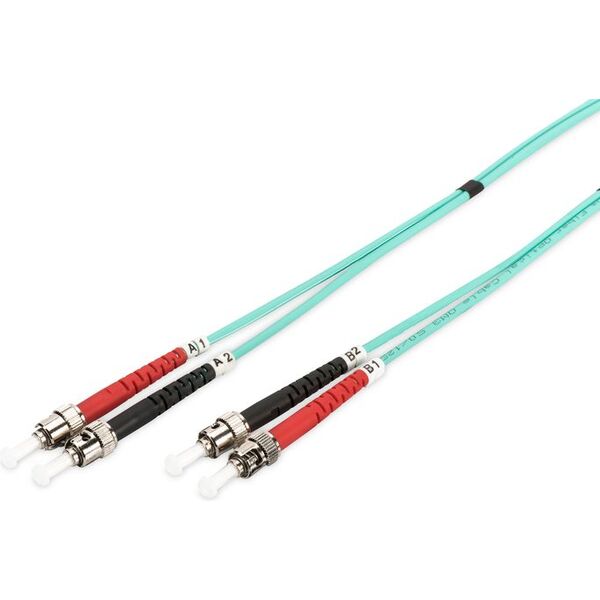 Digitus Patchcord Światłowodowy ST -> ST OM3, 1m (DK-2511-01/3)