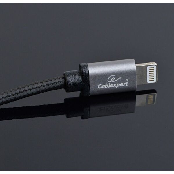 Kabel USB Gembird USB-A - Lightning 1 m Szary (CCB-mUSB2B-AMLM-6)