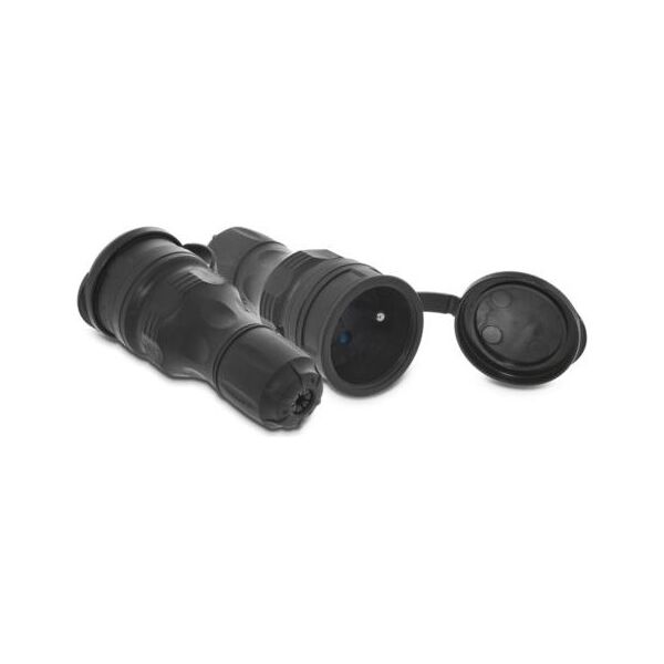KEL Gniazdo przenośne z klapką 16A 2P+Z 250V IP54 czarny GN-54 (W-97448)