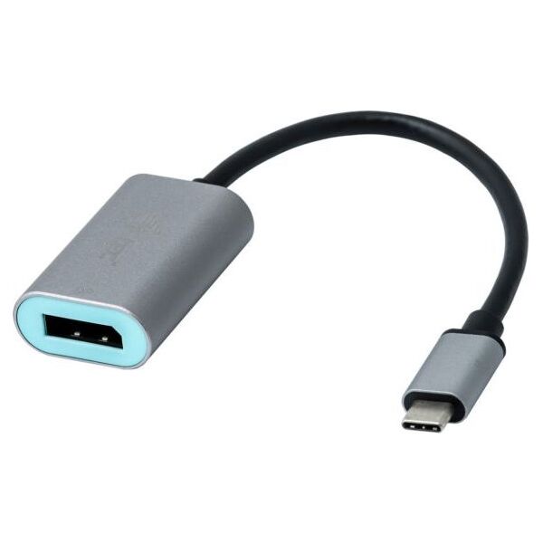 Adapter USB I-TEC USB-C - DisplayPort Srebrny  (C31METALDP60HZ)