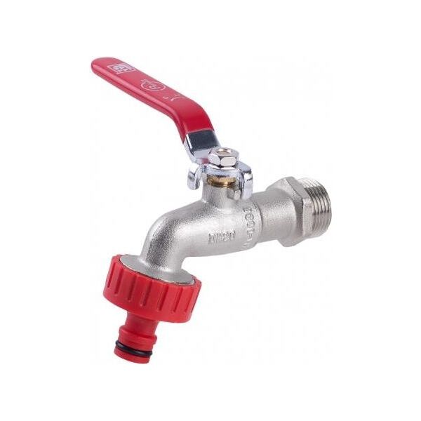 Perfexim Zawór czerpalny 1/2" żeliwny ocynkowany z szybkozłączką do węża 3099 G1/2 PN10 DN15 8/32 (F301-009-0150-005)