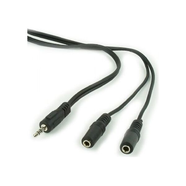 Kabel Gembird Jack 3.5mm - Jack 3.5mm x2 5m czarny (CCA-415)
