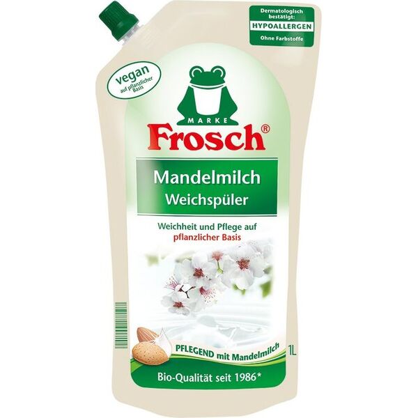 Płyn do płukania Frosch Frosch skalbinių minkštiklis migdolo kvapo 1000 ml