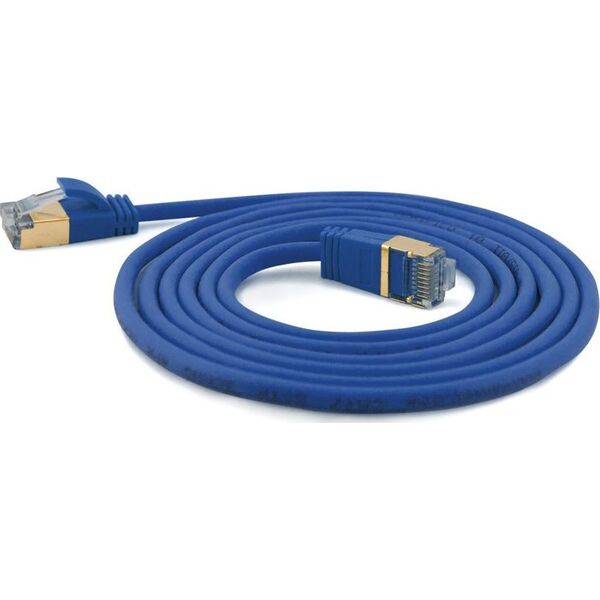Wantec Wantec Extra dünnesCat.7 RohCable SSTP Patch Cable - 0,25 m - Cat.7 RohCable - S/FTP (S- STP) - RJ- 45 - RJ- 45 - blue (7129)