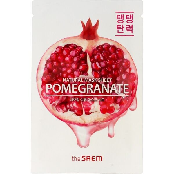 theSaem Maseczka do twarzy Natural Mask Sheet Pomegranate odmładzająca 21ml