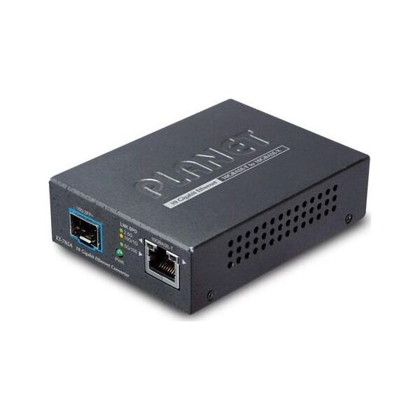 Konwerter światłowodowy Planet LANET 10G/5G/2,5G/1G/100M Copper to 10G SFP+ Media Converte