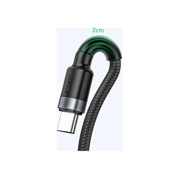 Kabel USB Baseus USB-A - USB-C 1 m Czarny (CATKLF-PG1)