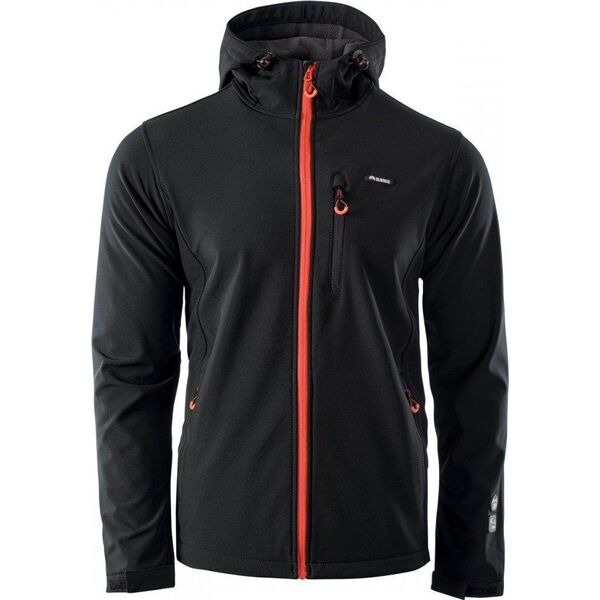Kurtka męska Elbrus SOFTSHELL IVER BLACK/SPICY ORANGE/ASPHALT XXL