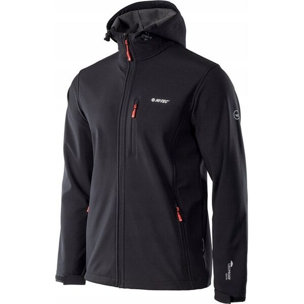 Kurtka męska Hi-Tec Caen czarno-pomarańczowa r. 2XL