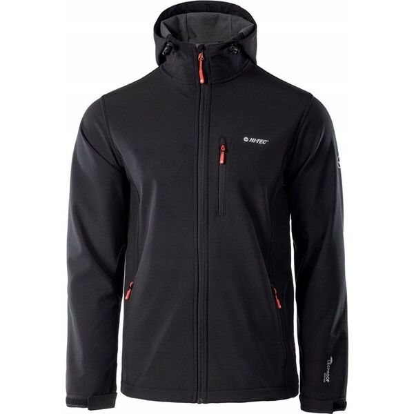 Kurtka męska Hi-Tec Caen czarno-pomarańczowa r. 2XL