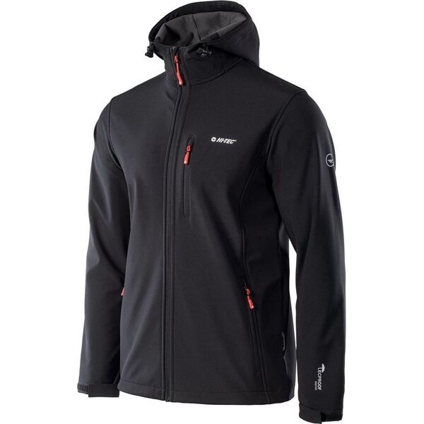 Kurtka męska Hi-Tec Caen czarno-pomarańczowa r. XL