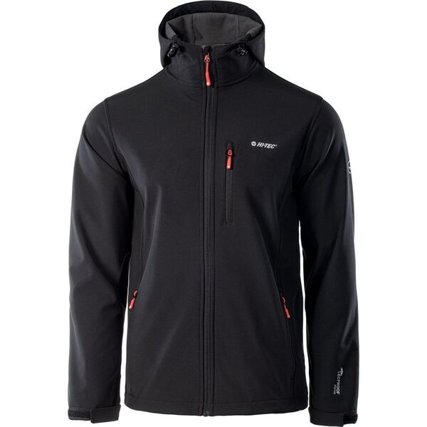 Kurtka męska Hi-Tec Caen czarno-pomarańczowa r. XL