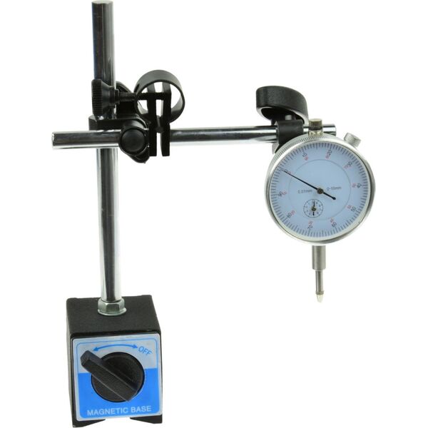 Geko statyw magnetyczny + czujnik zegarowy (G02625)