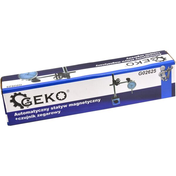 Geko statyw magnetyczny + czujnik zegarowy (G02625)