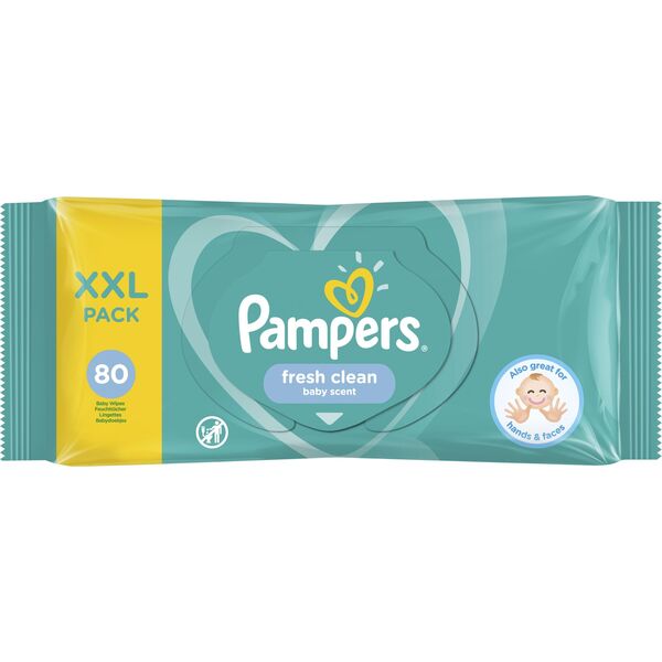 Pampers Chusteczki nawilżane FreshClean 4x80 szt.