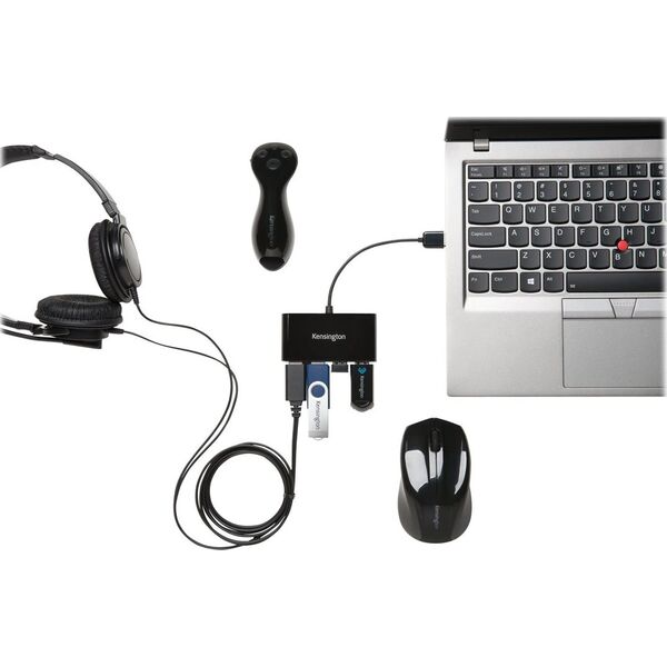 HUB USB Kensington 4x USB-A 2.0 (K39120EU)