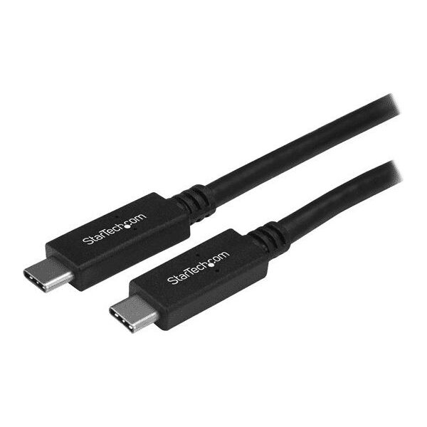 Kabel USB StarTech USB-C - USB-C 0.5 m Czarny (USB31CC50CM)