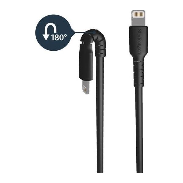 Kabel USB StarTech USB-A - Lightning 1 m Czarny (RUSBLTMM1MB)