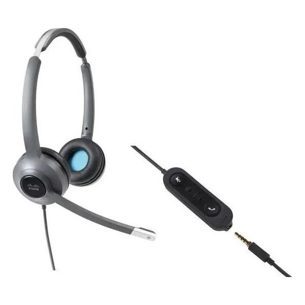 Słuchawki Cisco Cisco HEADSET 522 WIRED DUAL 3.5MM/USB HEADSET ADAPTER IN
