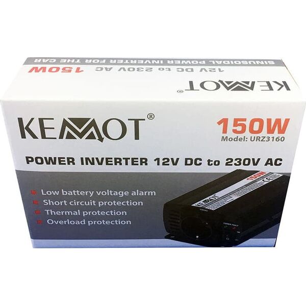 Przetwornica Kemot 12V/230V 150/300W (URZ3160)