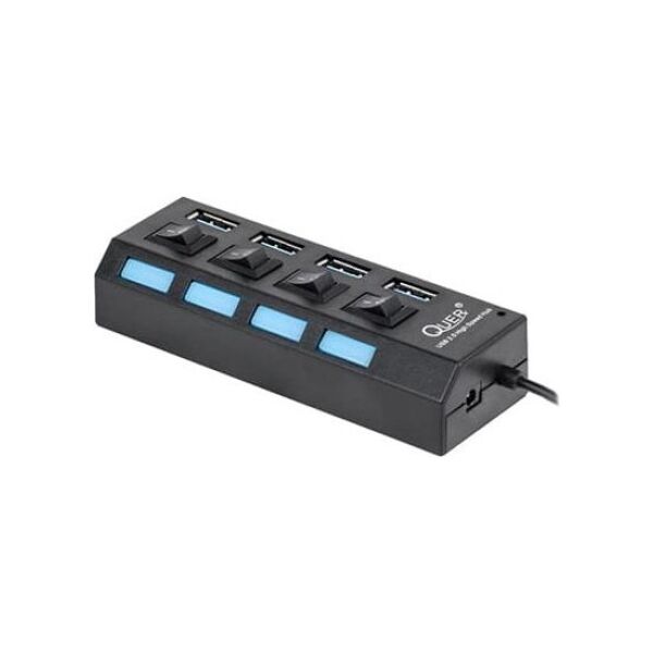 HUB USB Quer 4x USB-A 3.0 (KOM0940)