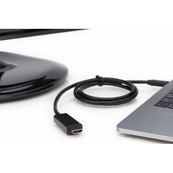Kabel USB Digitus USB-C - HDMI 5 m Czarny (AK-300330-050-S)