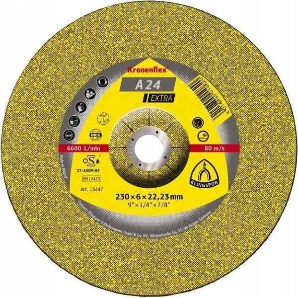Klingspor tarcza szlifierska do metalu 230x6,0 A24EX (13447)