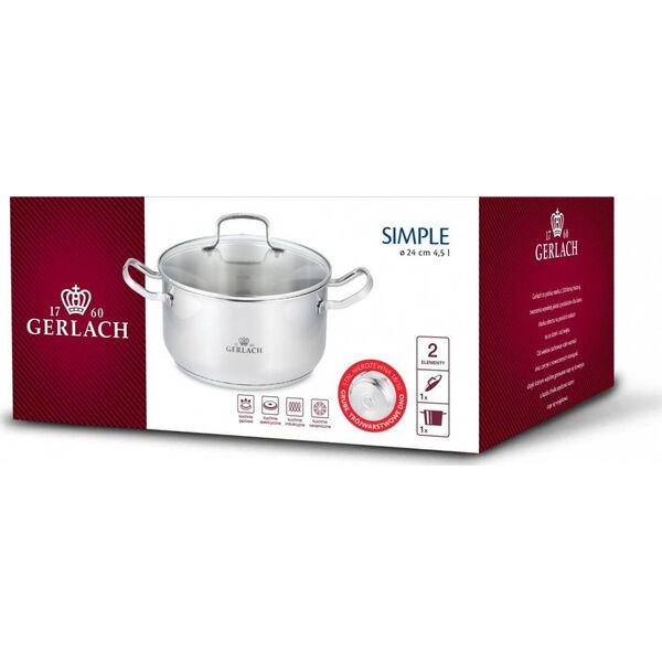 Gerlach Garnek SIMPLE 4.5l